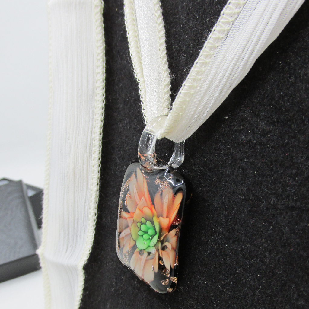 Murano Glass Floral Necklace